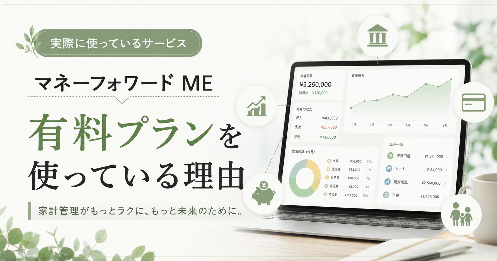 マネーフォワード ME の有料プランを使っている理由