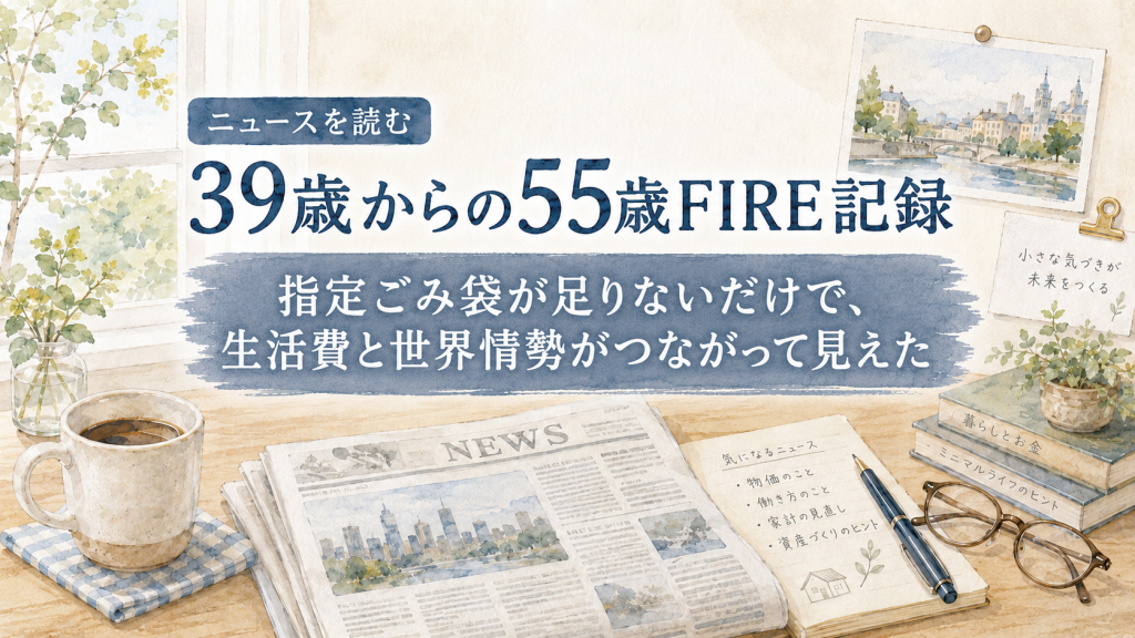 指定ごみ袋が足りないだけで、生活費と世界情勢がつながって見えた